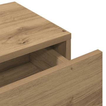 Wall Shelf with Drawers - Artisian Oak 100x36 cm | HipoMarket