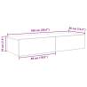 Wall Shelf with Drawers - Artisian Oak 100x36 cm | HipoMarket