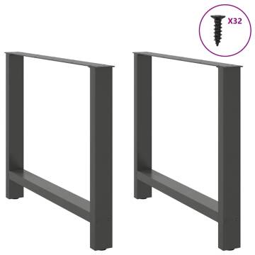 Coffee Table Legs Anthracite - Durable Steel (2 pcs) 90x(72-73) cm