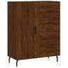 Elegant Highboard Brown Oak - 69.5x34x180 cm Engineered Wood