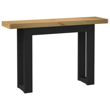 NOAIN Pine Wood Console Table with U-Shaped Legs - 120x30x75 cm