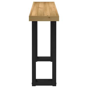 NOAIN Pine Wood Console Table with U-Shaped Legs - 120x30x75 cm