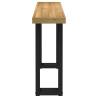 NOAIN Pine Wood Console Table with U-Shaped Legs - 120x30x75 cm