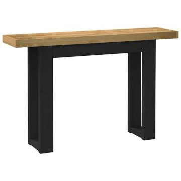 NOAIN Pine Wood Console Table with U-Shaped Legs - 120x30x75 cm