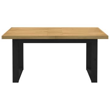 NOAIN U-Shaped Legs Solid Pine Dining Table | 160x90 cm