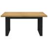 NOAIN U-Shaped Legs Solid Pine Dining Table | 160x90 cm