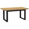 NOAIN U-Shaped Legs Solid Pine Dining Table | 160x90 cm