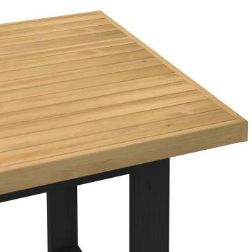 NOAIN U-Shaped Legs Solid Pine Dining Table | 160x90 cm