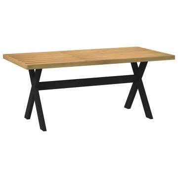 NOAIN Dining Table with X-Shaped Legs - Solid Pine 180x90 cm