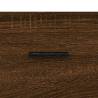 Elegant Highboard Brown Oak - 69.5x34x180 cm Engineered Wood