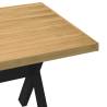 NOAIN Dining Table with X-Shaped Legs - Solid Pine 180x90 cm