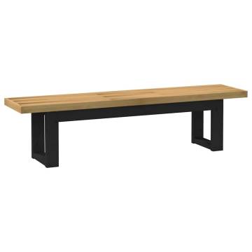 NOAIN U-Shaped Legs Dining Bench - Solid Pine 180x40x45 cm