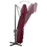 Cantilever Garden Parasol - Bordeaux Red 400x300 cm