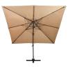 Cantilever Garden Parasol 300x300 cm Taupe - Shade & Protection