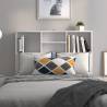 High Gloss White Headboard Cabinet - Stylish Storage Solution