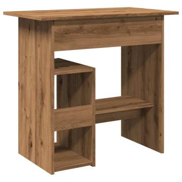 Desk Artisan Oak 80x45x74 cm - Modern Engineered Wood Desk