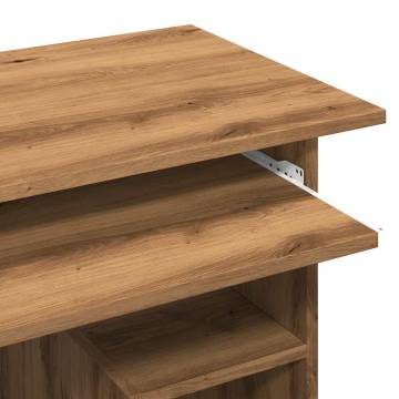 Desk Artisan Oak 80x45x74 cm - Modern Engineered Wood Desk