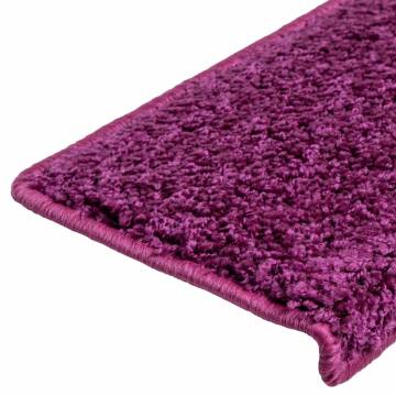 Stair Mats 10 pcs Violet - Non-Slip & Washable | HipoMarket