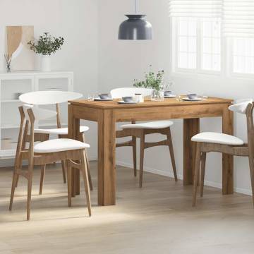 Artisan Oak Dining Table 120x60 cm - Elegant & Minimalist