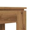 Artisan Oak Dining Table 120x60 cm - Elegant & Minimalist