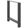 Coffee Table Legs Anthracite - Durable Steel 70x(72-73) cm