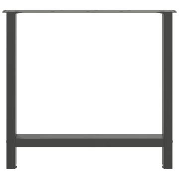 Coffee Table Legs Anthracite - Durable Steel 70x(72-73) cm