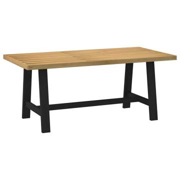 NOAIN Solid Wood Dining Table with A-Shaped Legs - 180x90 cm