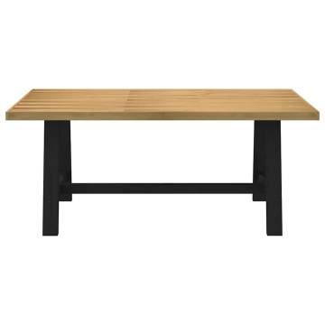 NOAIN Solid Wood Dining Table with A-Shaped Legs - 180x90 cm