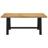 NOAIN Solid Wood Dining Table with A-Shaped Legs - 180x90 cm