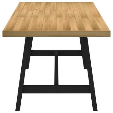 NOAIN Solid Wood Dining Table with A-Shaped Legs - 180x90 cm