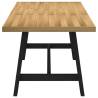 NOAIN Solid Wood Dining Table with A-Shaped Legs - 180x90 cm