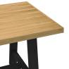 NOAIN Solid Wood Dining Table with A-Shaped Legs - 180x90 cm