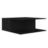 Stylish Black Coffee Table - 80x80x31 cm Engineered Wood