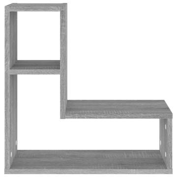 Grey Sonoma Wall Shelves - 2 pcs | Durable Engineered Wood