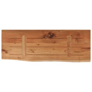 Wall Shelf 70x30 cm - Solid Wood Acacia Live Edge Design