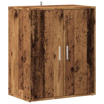 Shoe Cabinet Old Wood 60x35x70 cm - Durable Storage Solution