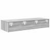 Wall Shelf with Drawers Grey Sonoma - Stylish Storage Solution