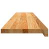 Light Brown Oak Stair Treads - 8 pcs - 120x25x2 cm