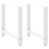 White Coffee Table Legs 2 pcs - 70x(72-73) cm Steel