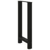 Black Coffee Table Legs - 50x(90-91) cm Steel - 2 pcs