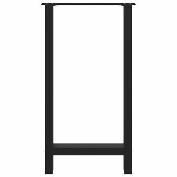 Black Coffee Table Legs - 50x(90-91) cm Steel - 2 pcs