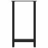 Black Coffee Table Legs - 50x(90-91) cm Steel - 2 pcs