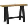 NOAIN Console Table with A-Shaped Legs - Solid Pine Wood