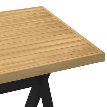 NOAIN Solid Pine Dining Table with X-Shaped Legs | 160x90 cm