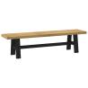  Dining Bench NOAIN A-Shaped Legs 180x40x45 cm Solid Wood Pine Model a shape 