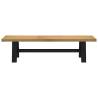 NOAIN Dining Bench - Solid Pine Wood with A-Shaped Legs