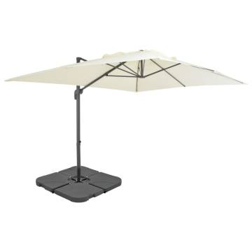 Garden Parasol with Portable Base Sand - UV Resistant & Versatile