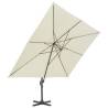 Garden Parasol with Portable Base Sand - UV Resistant & Versatile