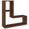 Wall Shelves 2 pcs Brown Oak - Stylish Storage Solution