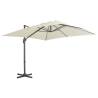  Cantilever Garden Parasol with Aluminium Pole 300x300 cm Sand Colour sand Size 300 x 300 cm Quantity in Package 1 Model 8 aluminium ribs 